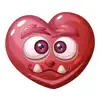 Monster Emoji Hearts delete, cancel