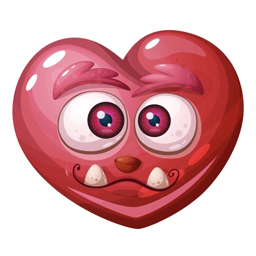 Monster Emoji Hearts icon