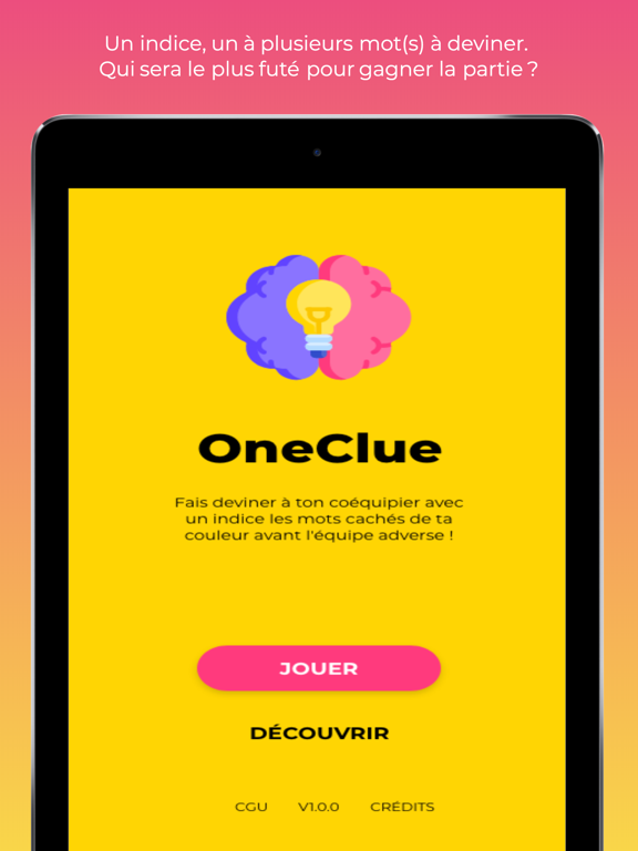 Screenshot #4 pour OneClue - Jeu indices et mots