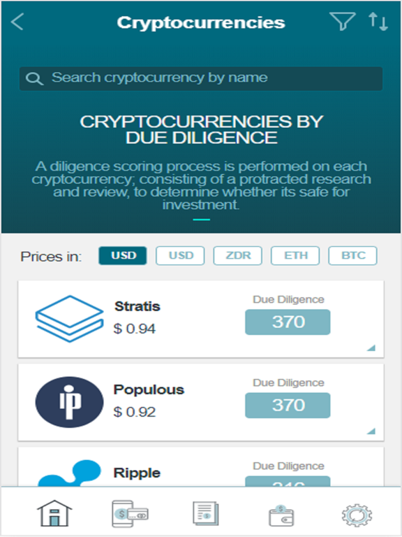 Zloadr – Bitcoin Wallet App iPad screenshot
