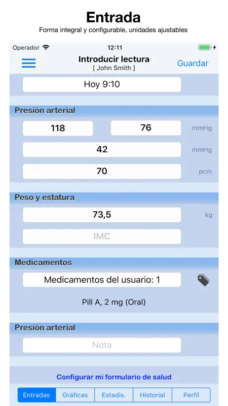 Presión Arterial Monitor - Pro screenshot 1 of 5