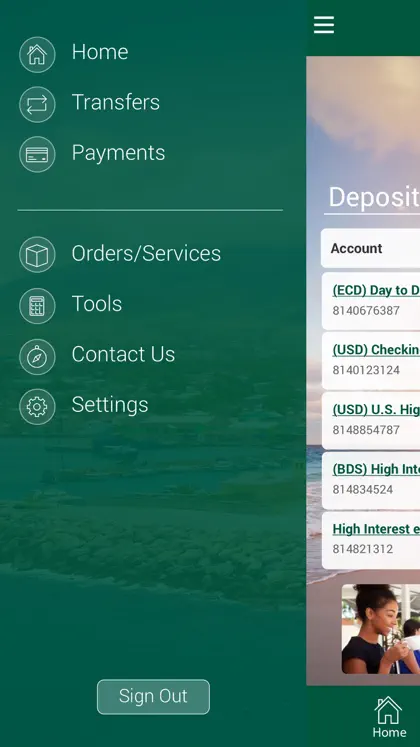 Screenshot 3 von 4 zu SKNANB MoBanking