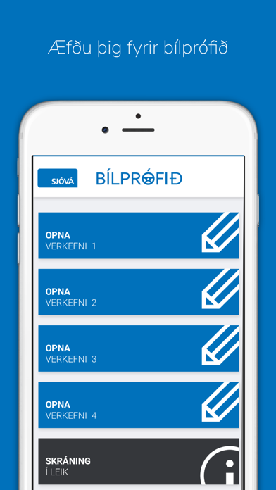 Bílprófið Screenshot