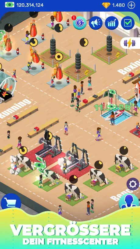 Idle Fitness Gym Tycoon - Game