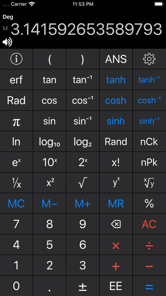 #1. Scientific Calc (iOS) 由: Hannes Sverrisson