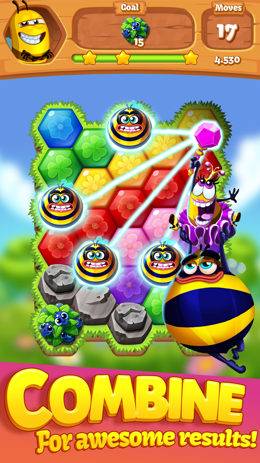 #3. Bee Brilliant Blast (iOS) 由: Tactile Games ApS