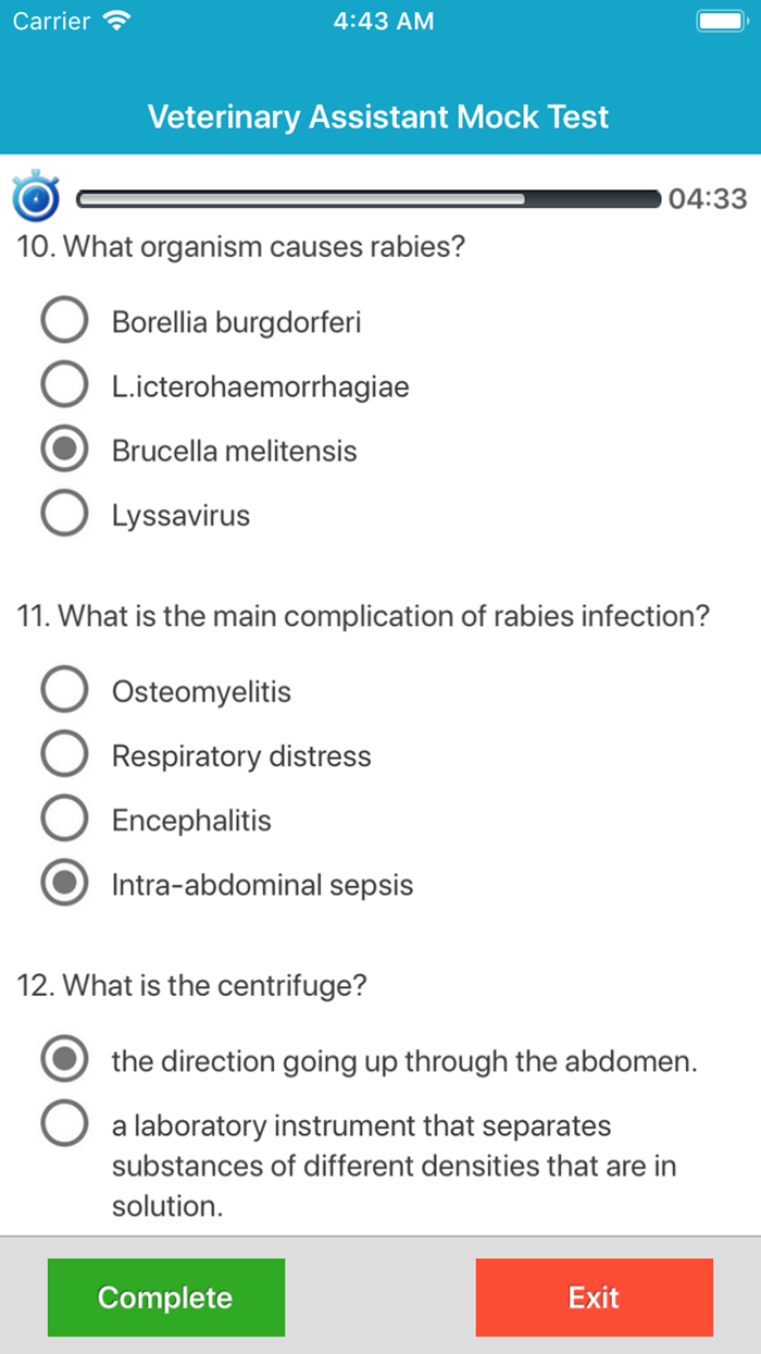 Veterinary Assistant Quizzes