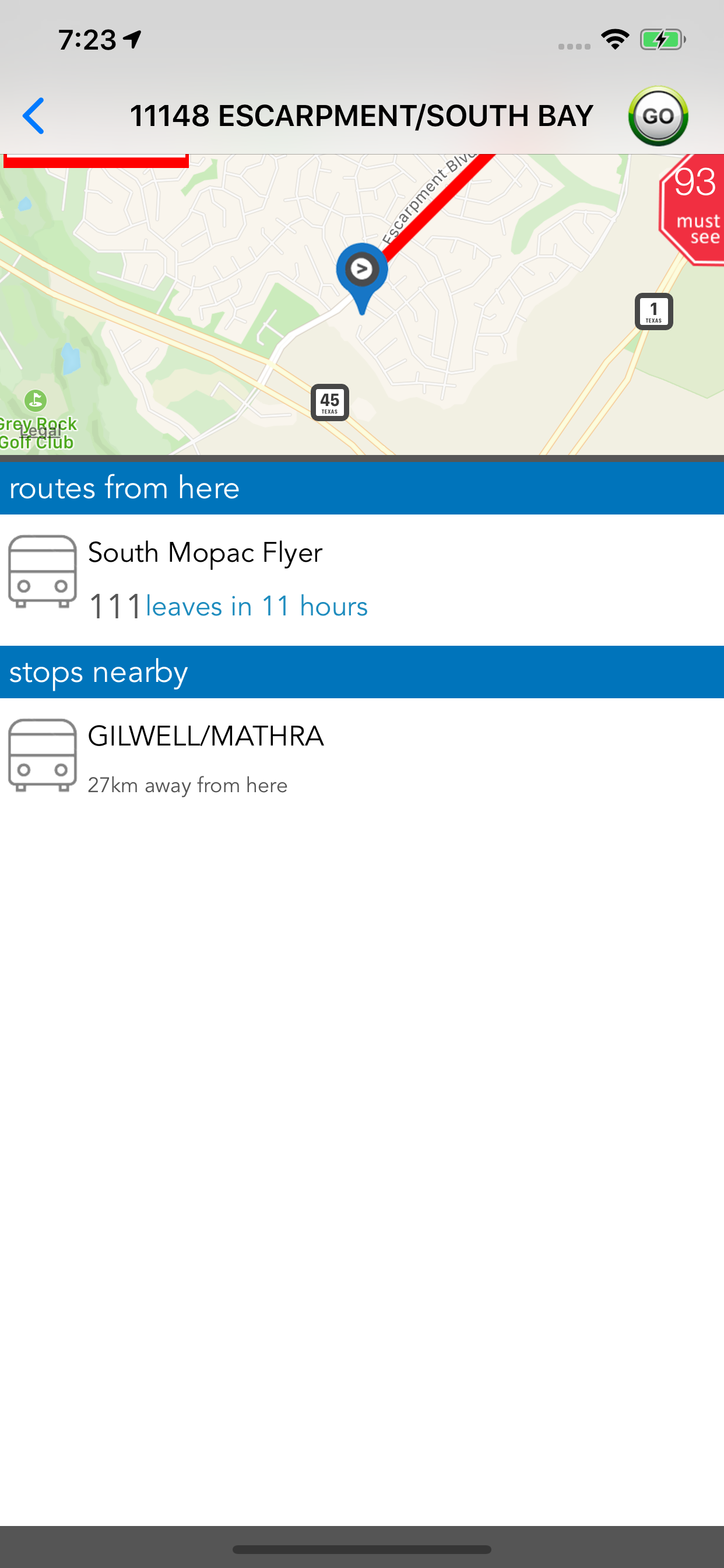 Austin Public Transport screenshot 2