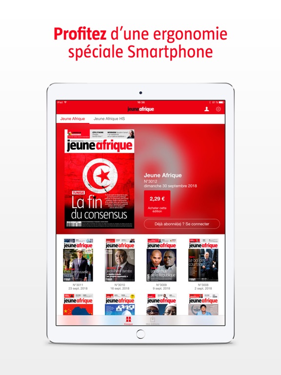 Jeune Afrique - Le Magazine iPad screenshot 4 - News app