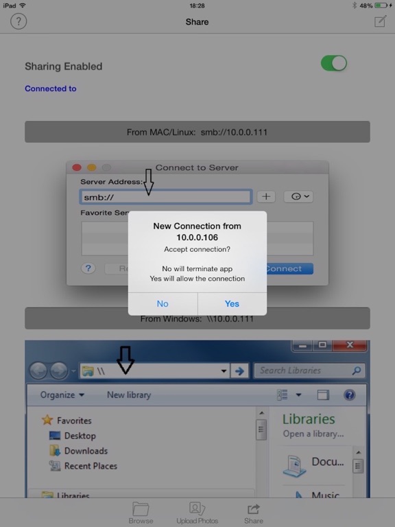 Screenshot #5 pour DiskOnPhone Wireless Disk