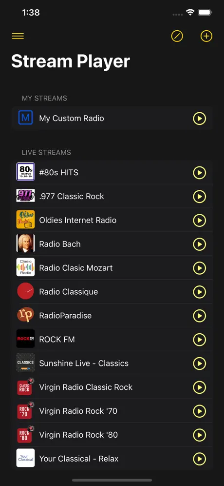 Audio Stream Player