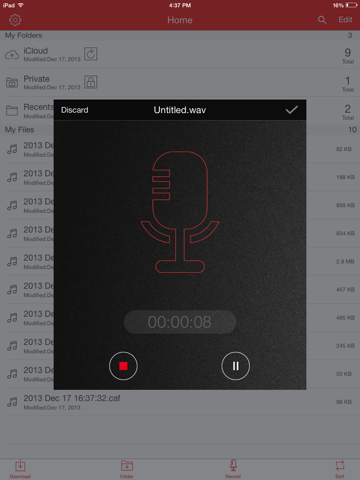 Скриншот из Recorder Pro: Audio Manager