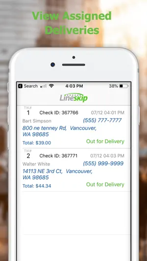 LineSkip Delivery screenshot 1