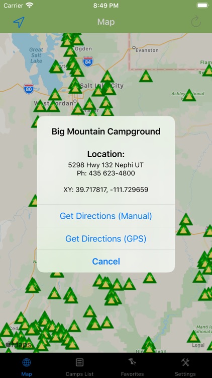 Utah – Camping & RV spots