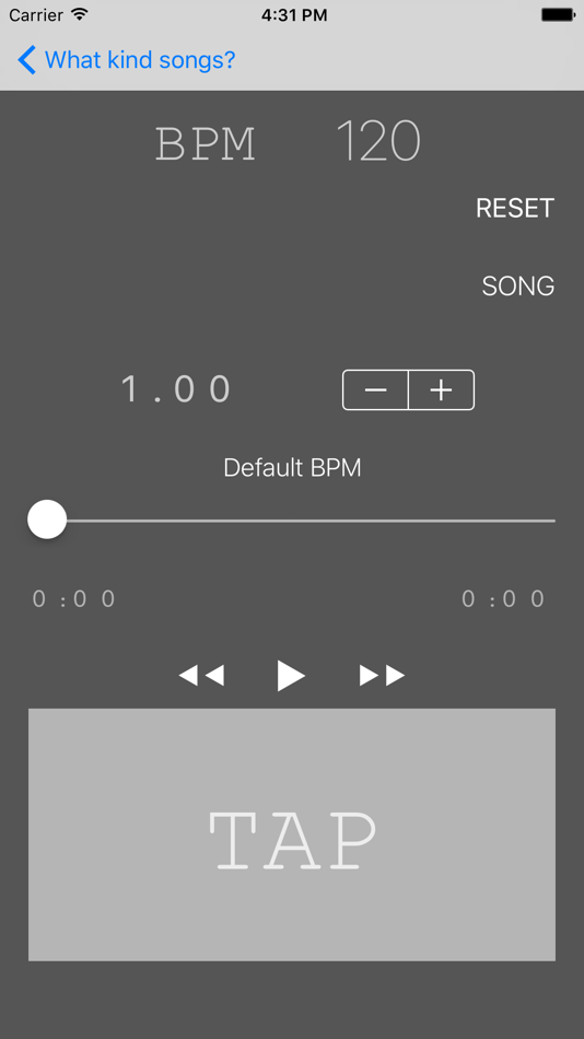 You can measure BPM in WebSite - 2.1.0 - (iOS)