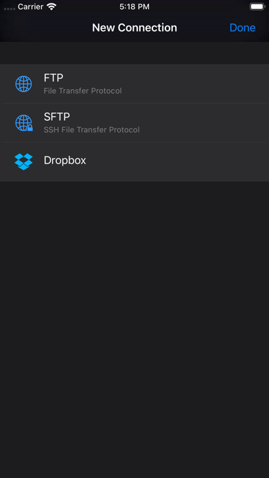 Screenshot #3 pour FTPManager - FTP, SFTP client