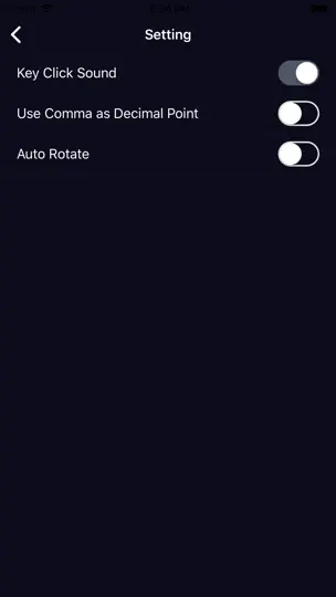 Captura de pantalla de Vicinno Calculadora Financiera en iPhone 8
