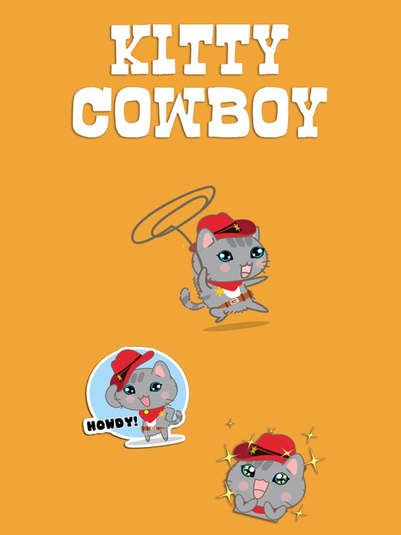 Screenshot #4 pour Kitty Cowboy Stickers