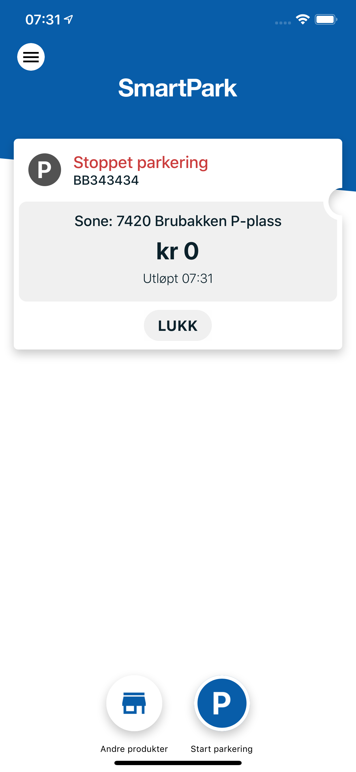 SmartPark Parkering screenshot 3