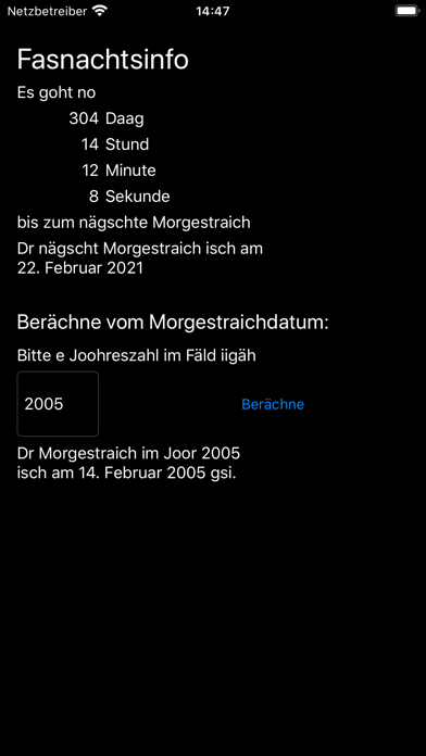 Screenshot #1 pour Fasnachtsinfo