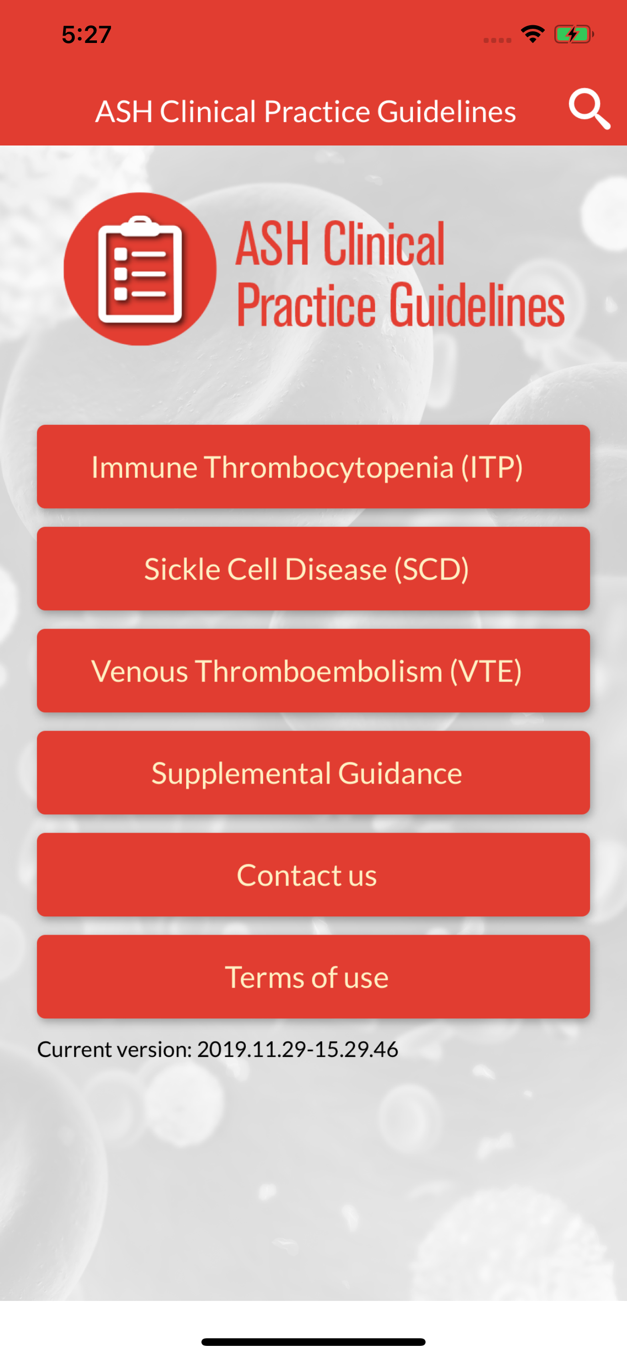ASH Practice Guidelines