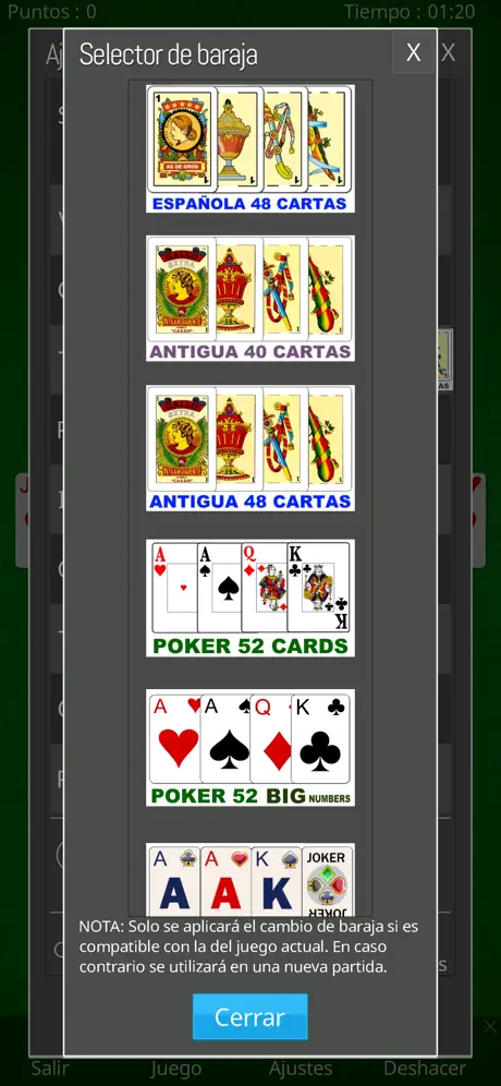 Solitarios de cartas españolas