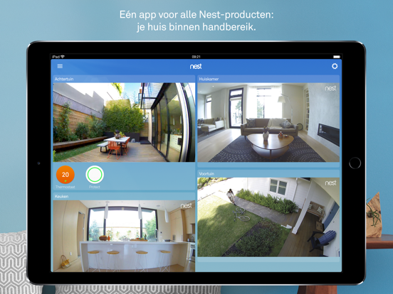 Nest iPad app afbeelding 1