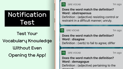 GRE Vocabulary Words Screenshot