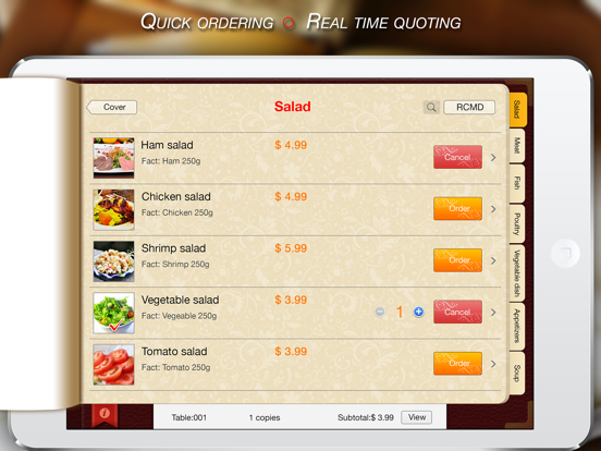 EZ Menu - eMenu Recipe Cookpad iPad screenshot 2 - Food & Drink app