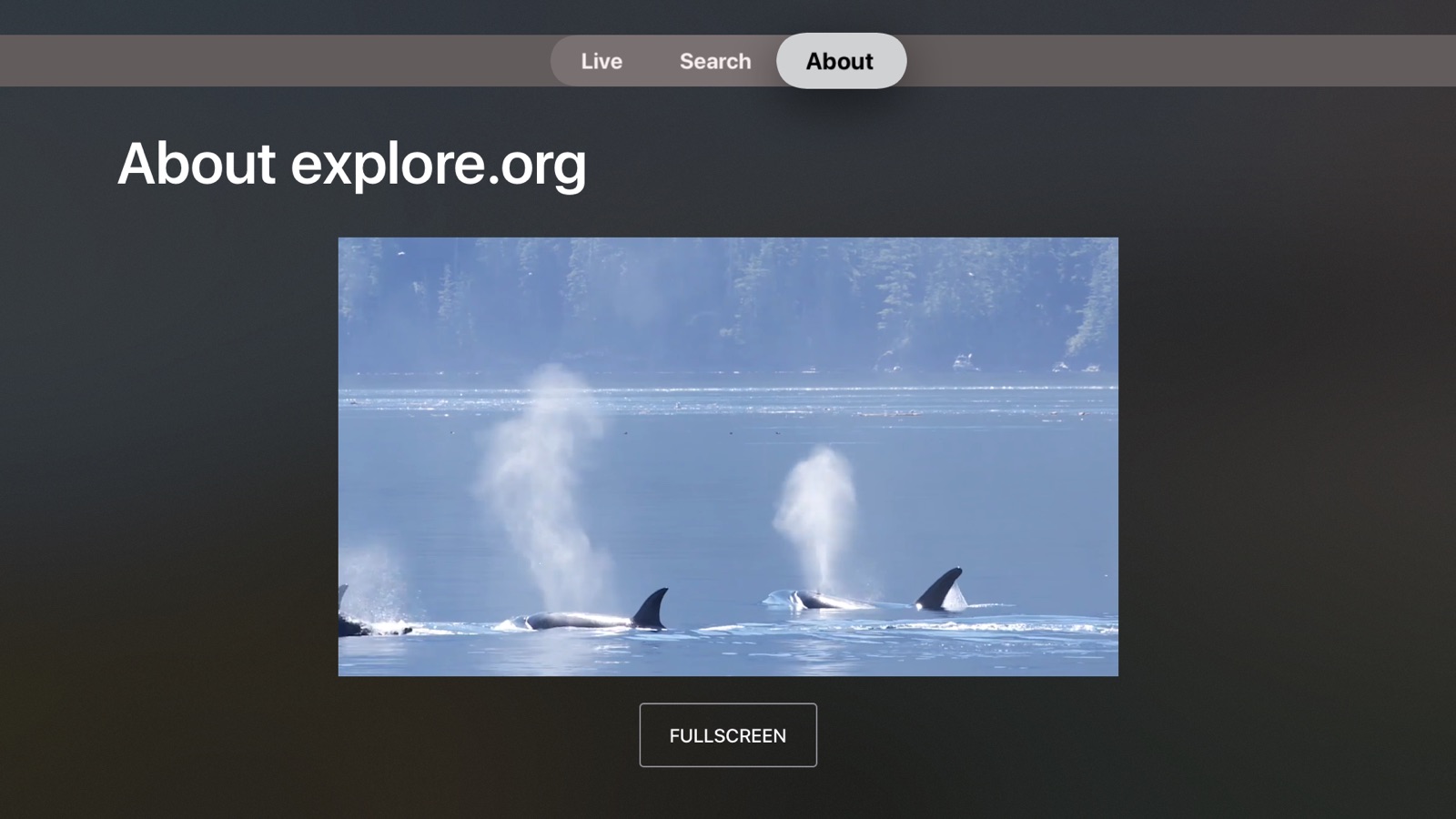 Explore.org: Live Animal Cams apple_tv screenshot 4