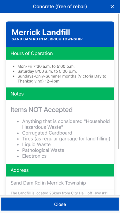 North Bay Recycles Screenshot