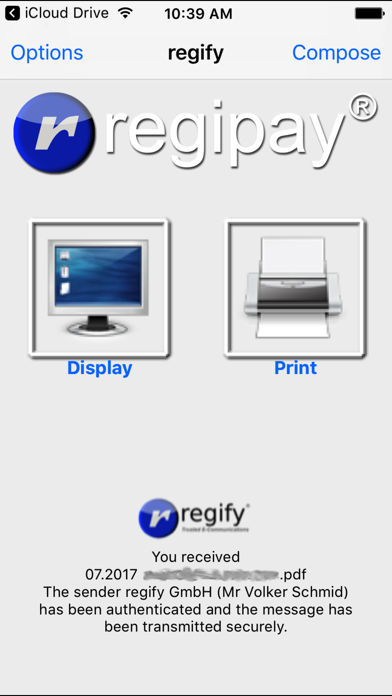 How to cancel & delete regify Client from iphone & ipad 4