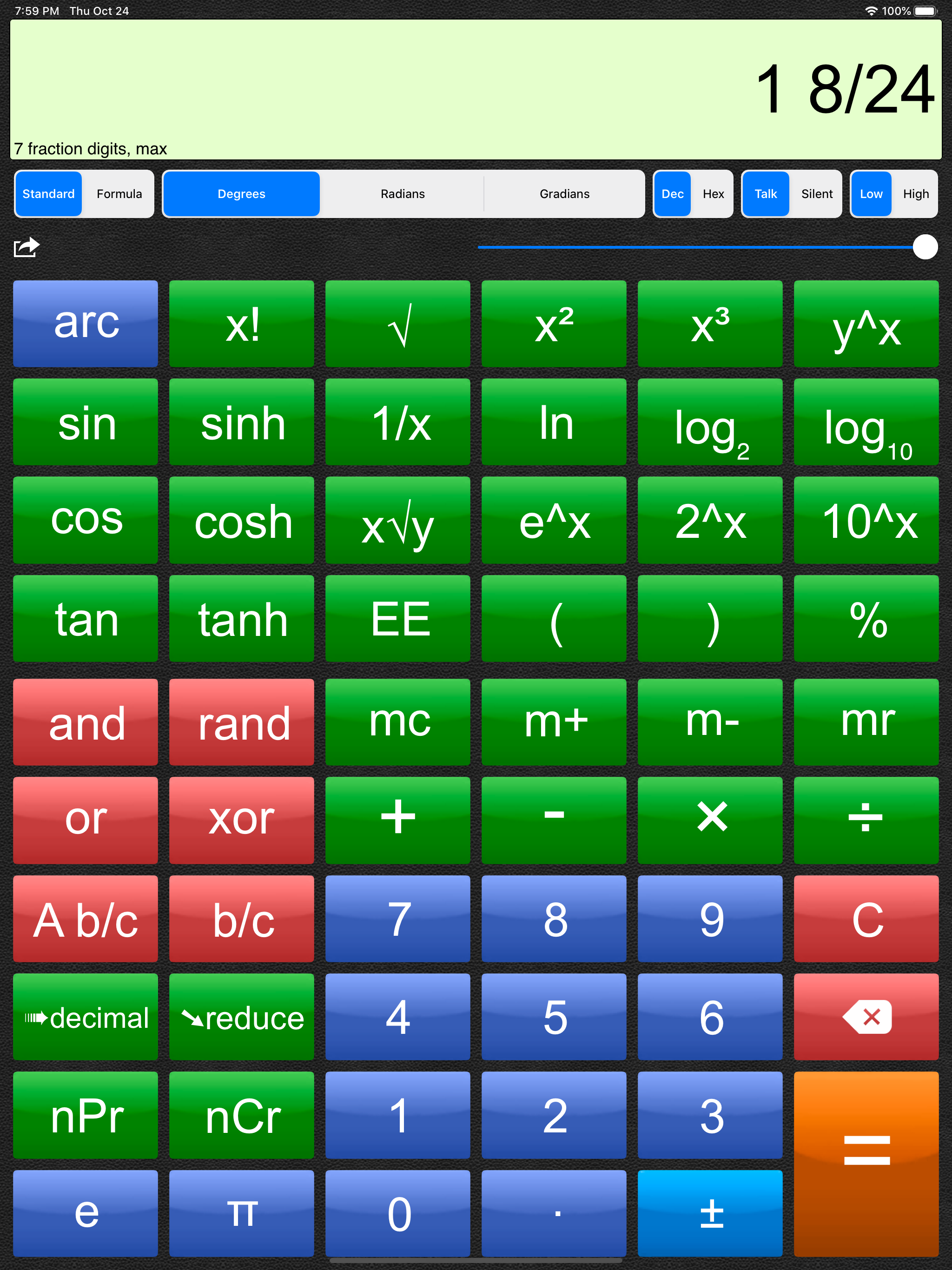 Talking Scientific Calculator