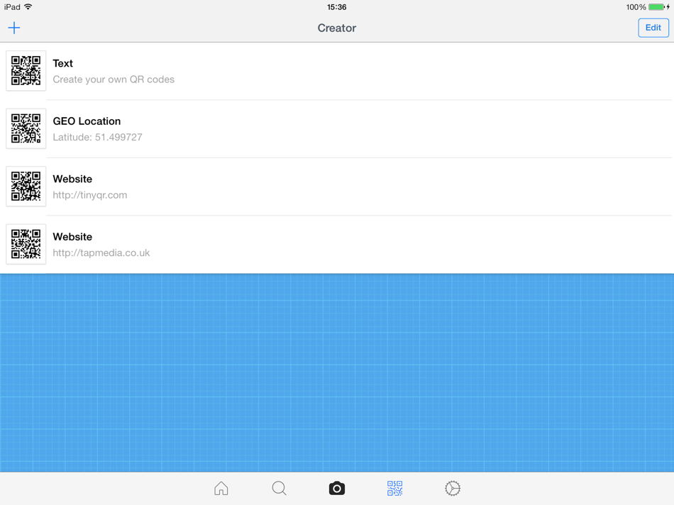 #5. QR Reader for iPad (iOS) Bởi: TapMedia Ltd