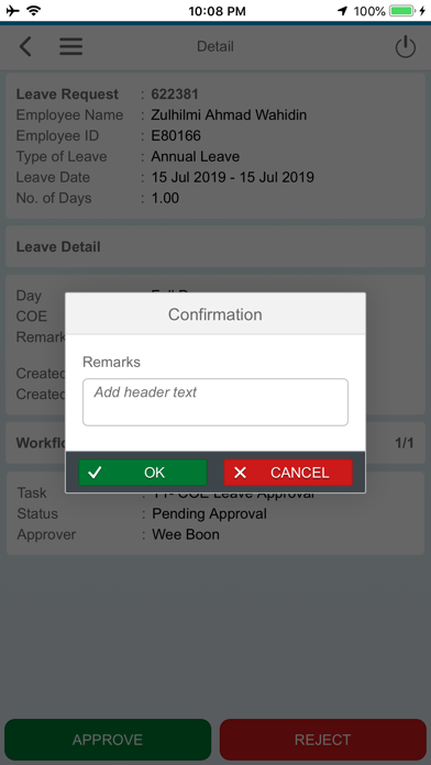 Screenshot 4 of eApproval Apps App