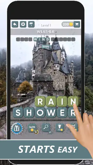Скриншот Word Stones: Word Tower Game на iPhone 2