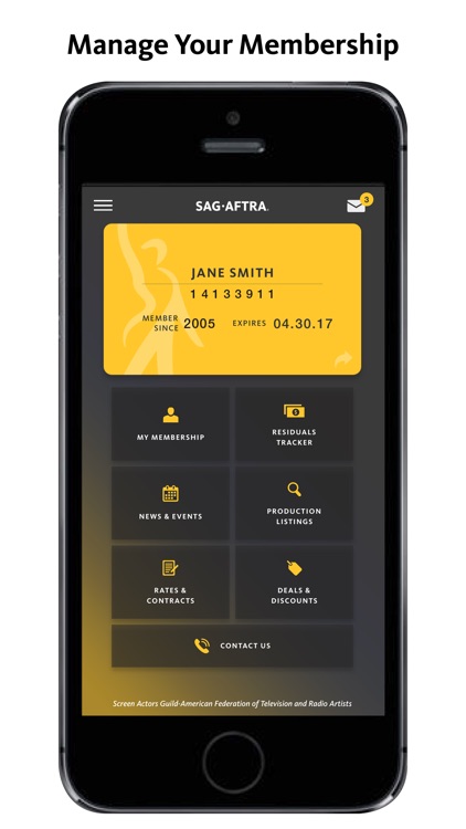 SAG-AFTRA Member App
