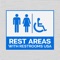 Easily find all rest stops through the entire United States