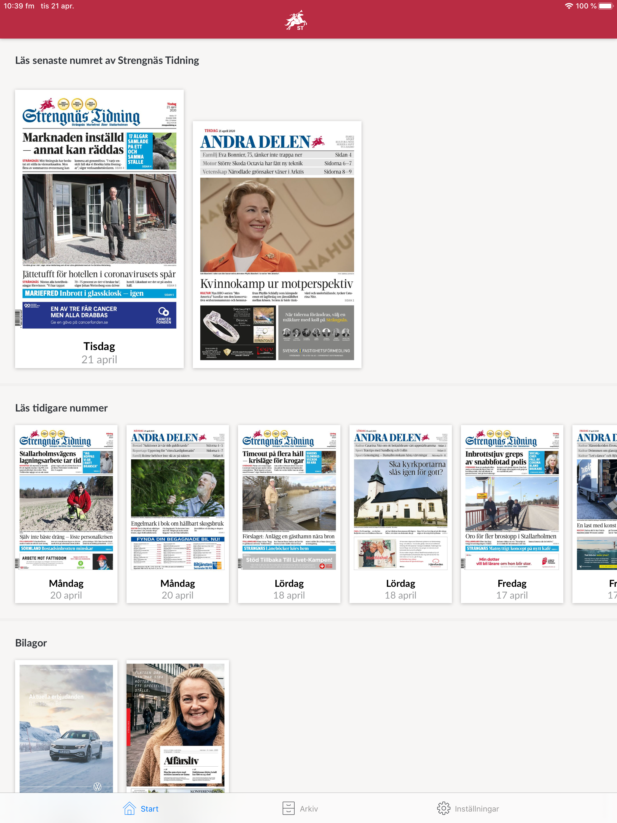 E-tidning Strengnäs Tidning screenshot 3