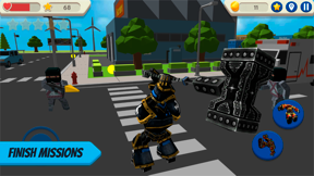 Robot Hero: City Simulator 3D screenshot