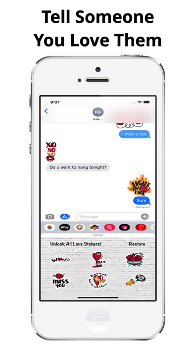 Screenshot #3 pour Love Stickers Share Feelings