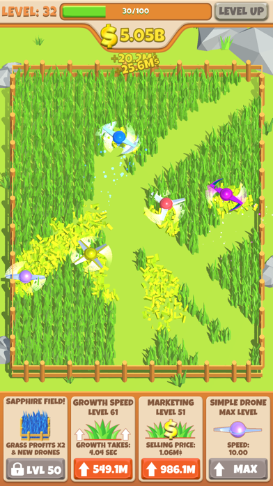 Screenshot #3 pour Idle Grass Cutter