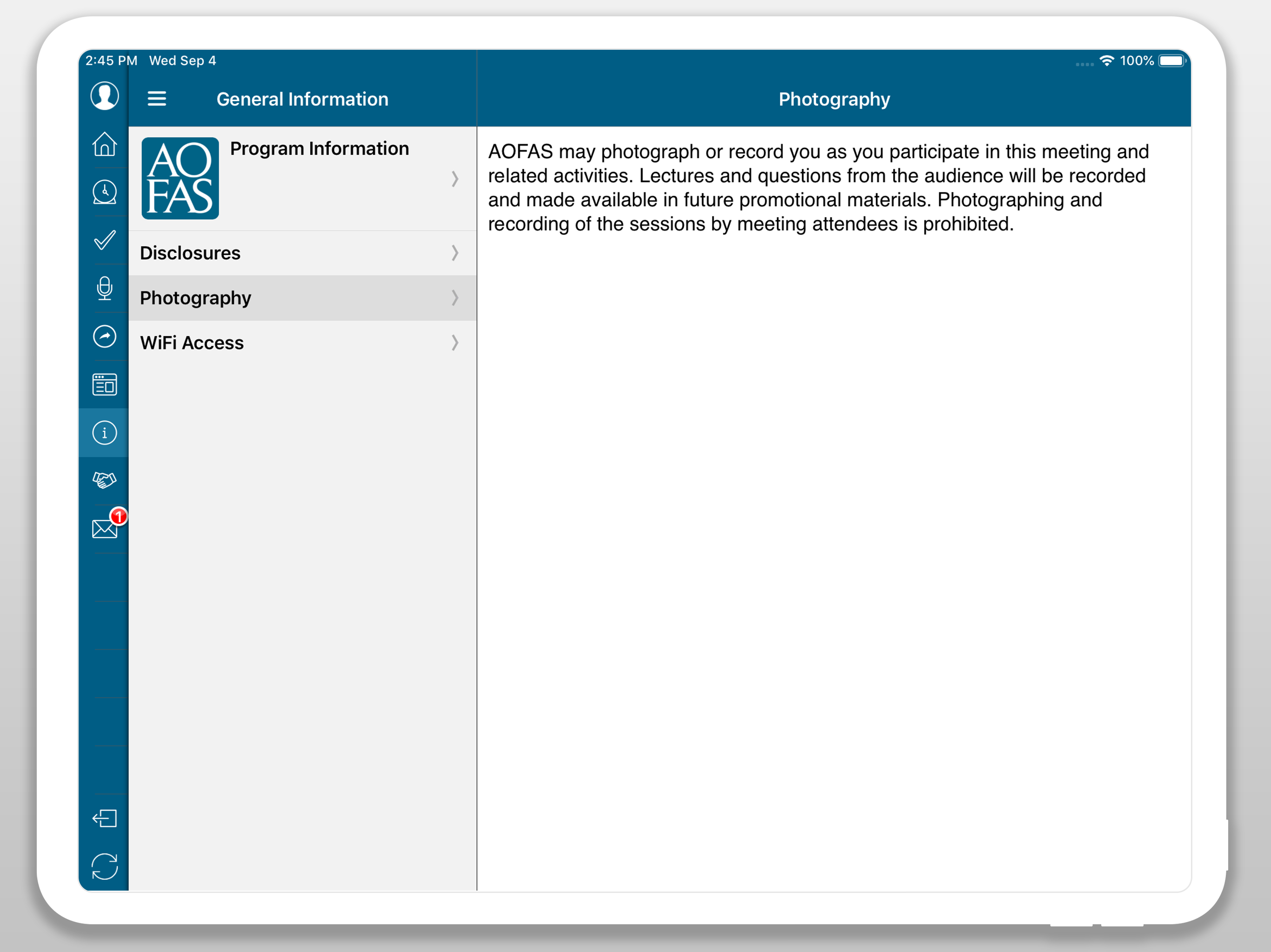AOFAS Meetings screenshot 7