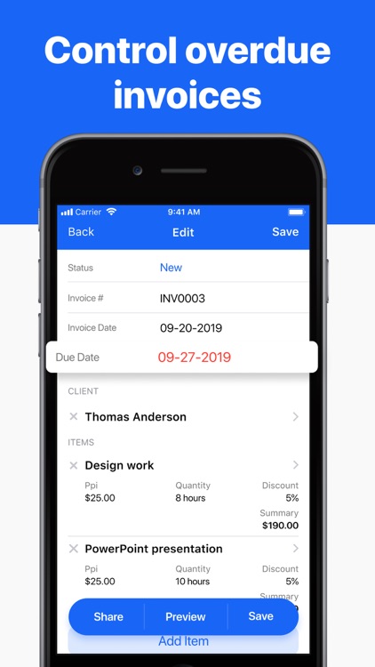 Invoice maker app – invoicing screenshot-4