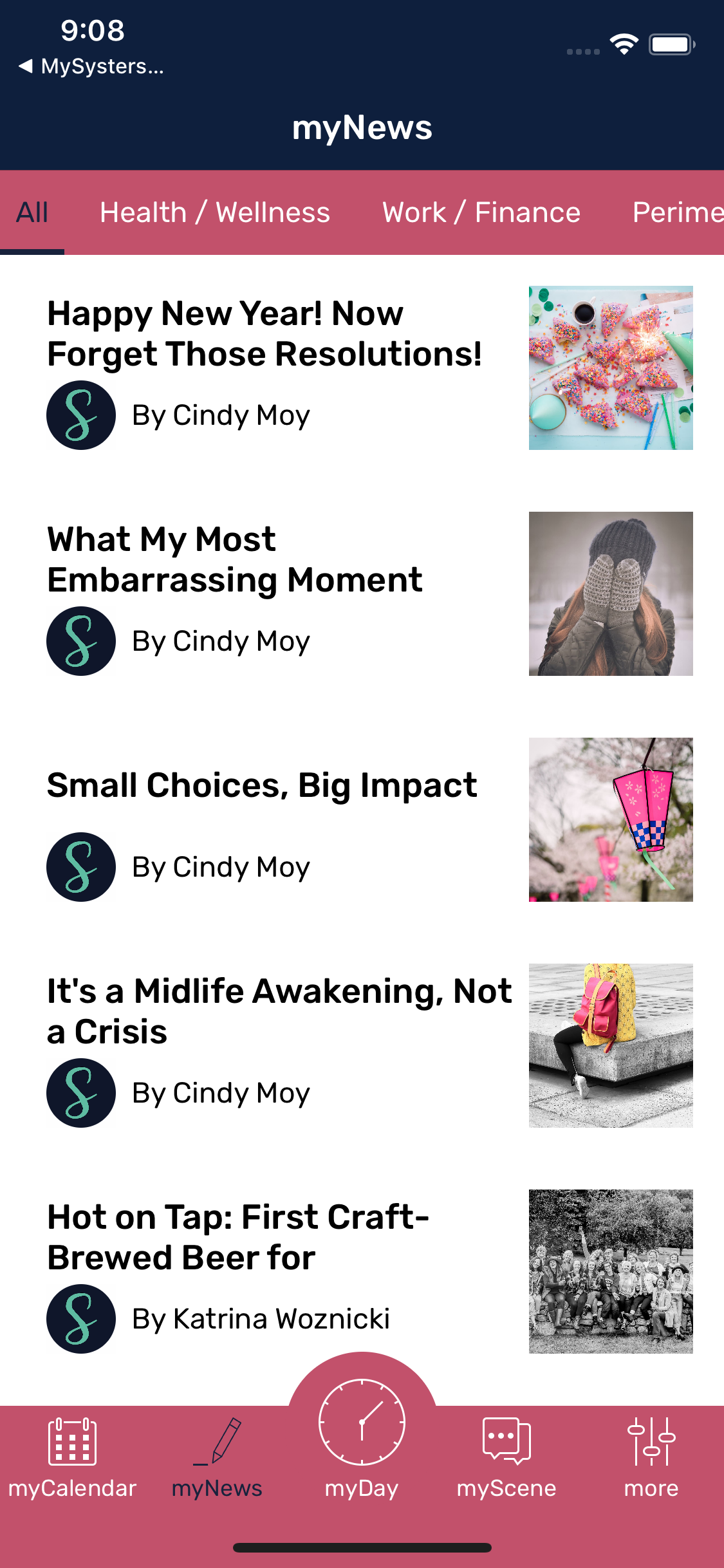 mySysters Symptoms Tracker screenshot 3
