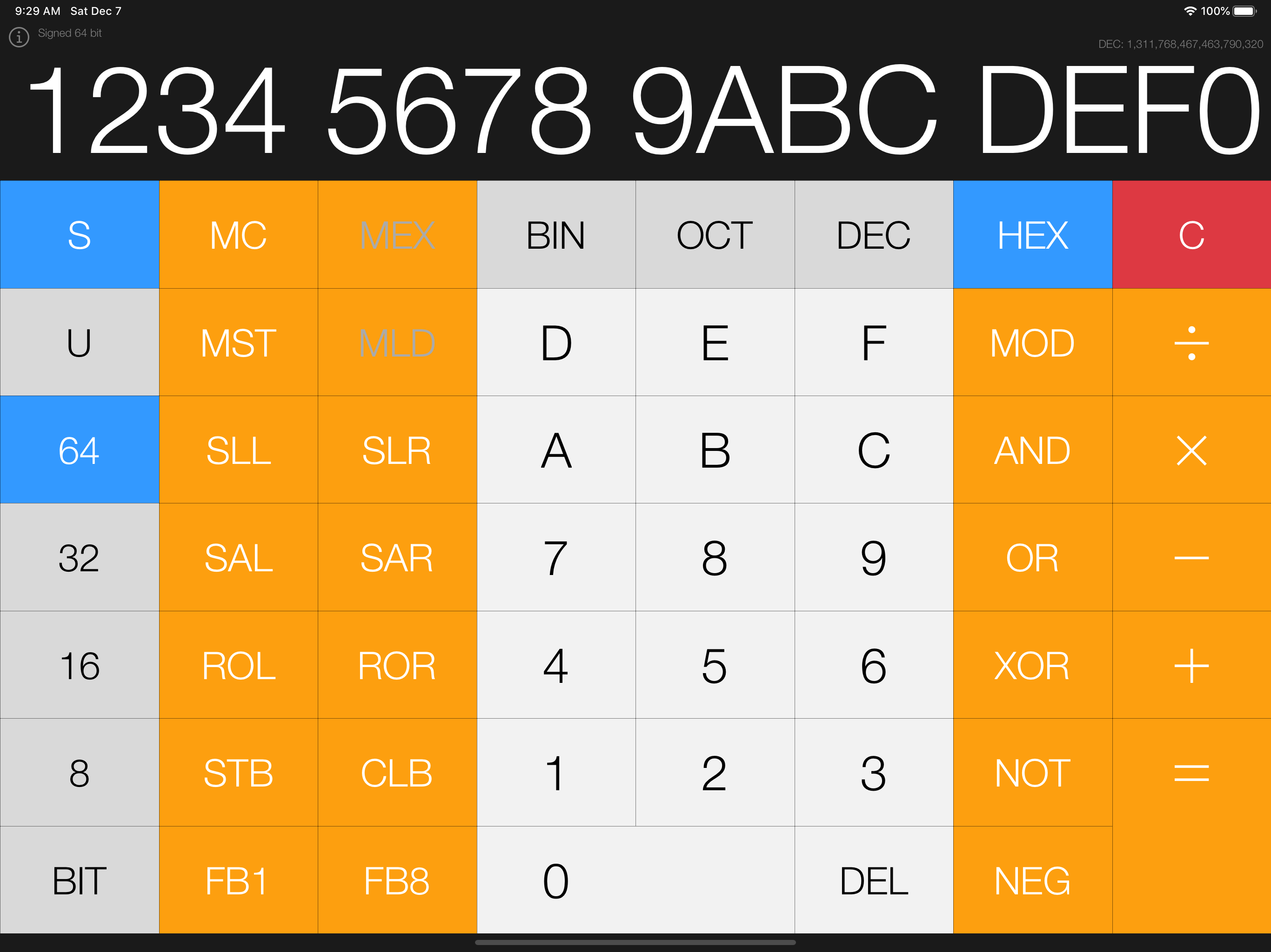 Simple Hex Calc