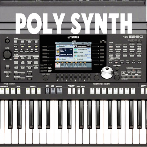 Musical polyphonic synthesizer icon