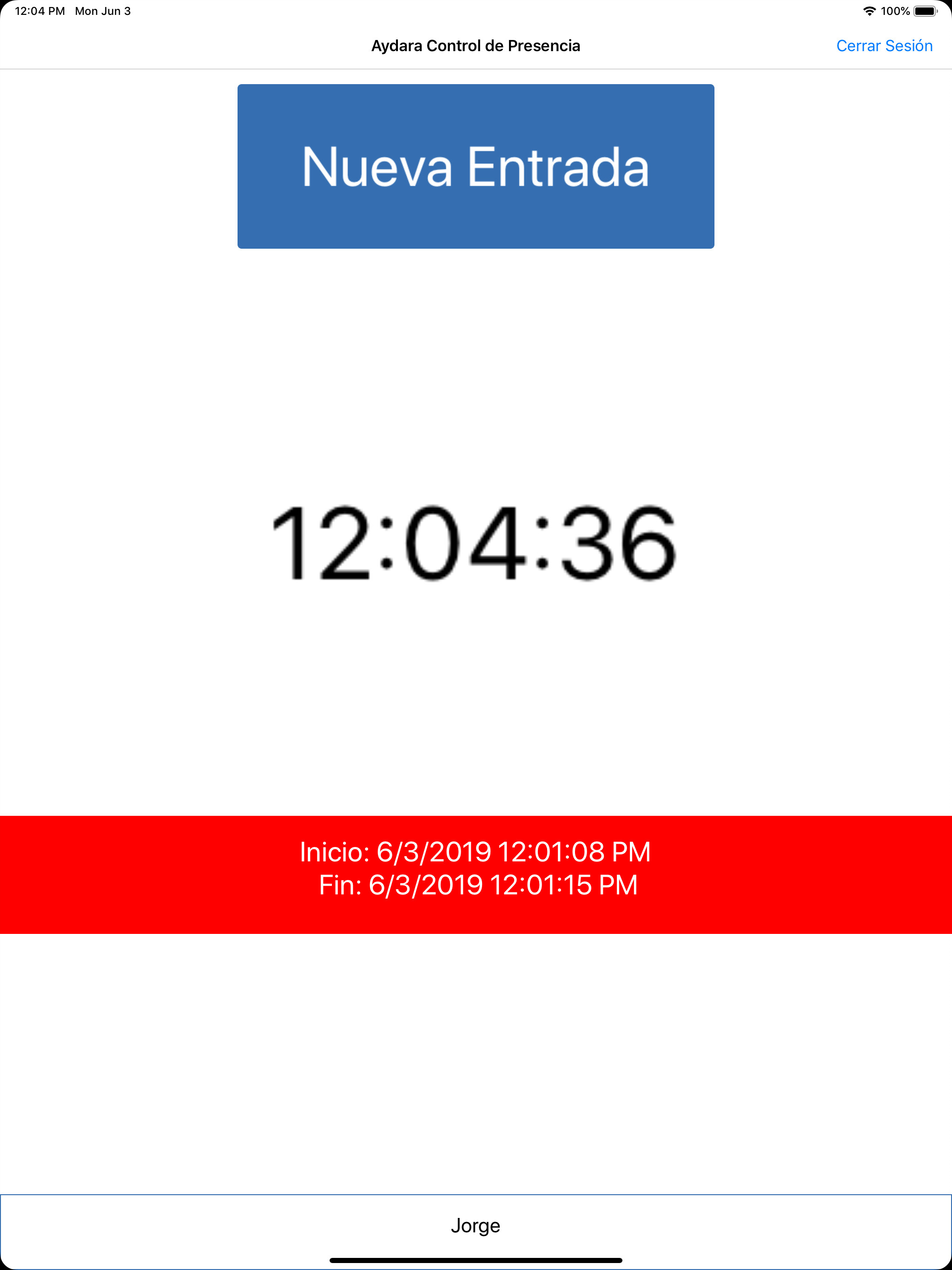 Aydara Control Presencia