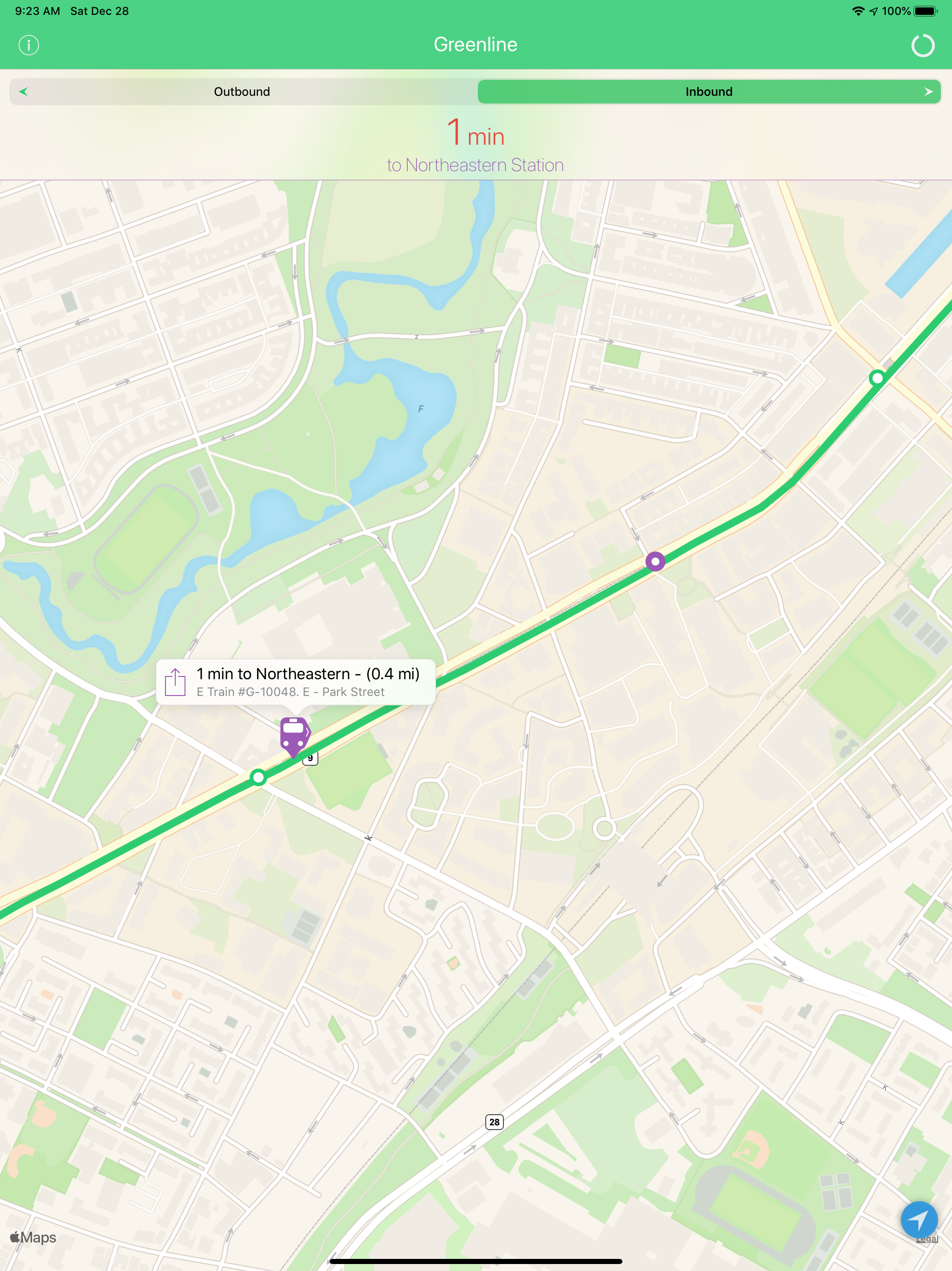 Greenline - MBTA Tracker