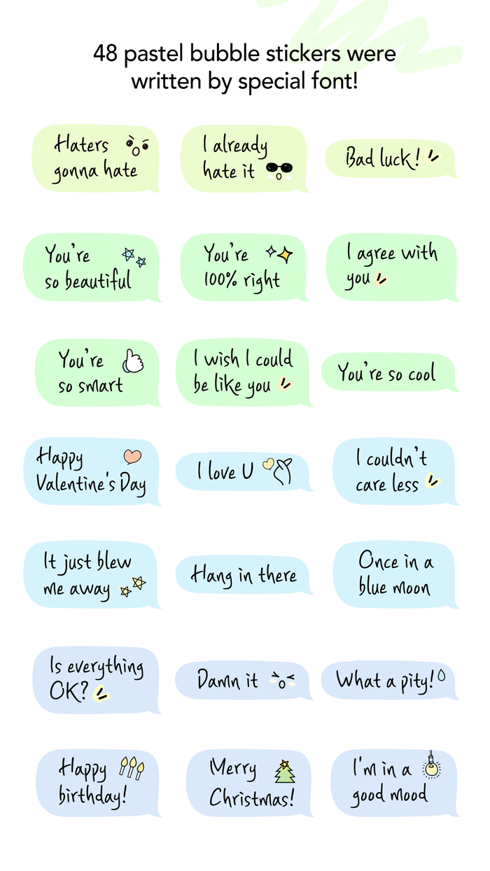 Pastel talk for imessage